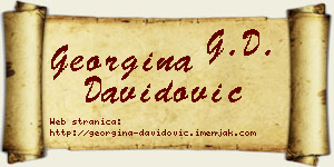Georgina Davidović vizit kartica